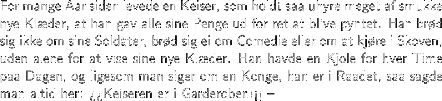 Computer Modern Sans Serif Outline example